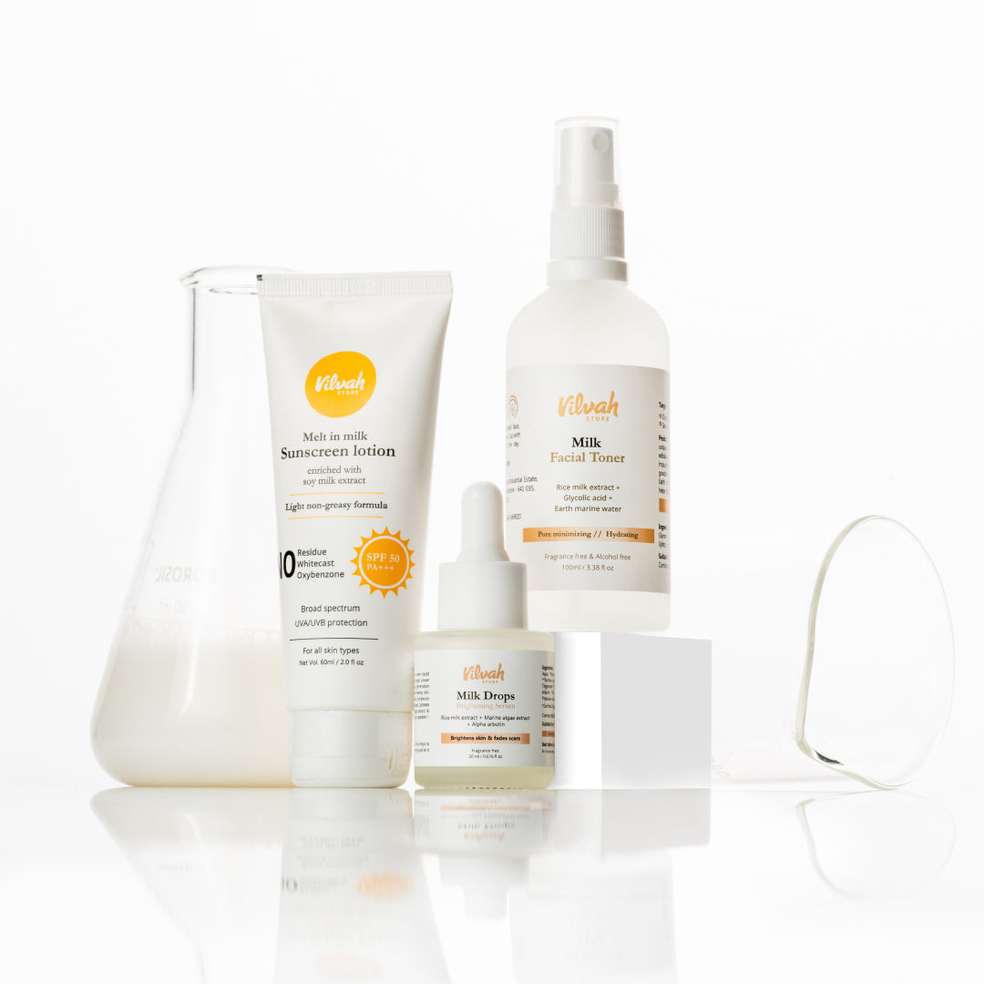 Collection of Elvish skincare products on a white background
