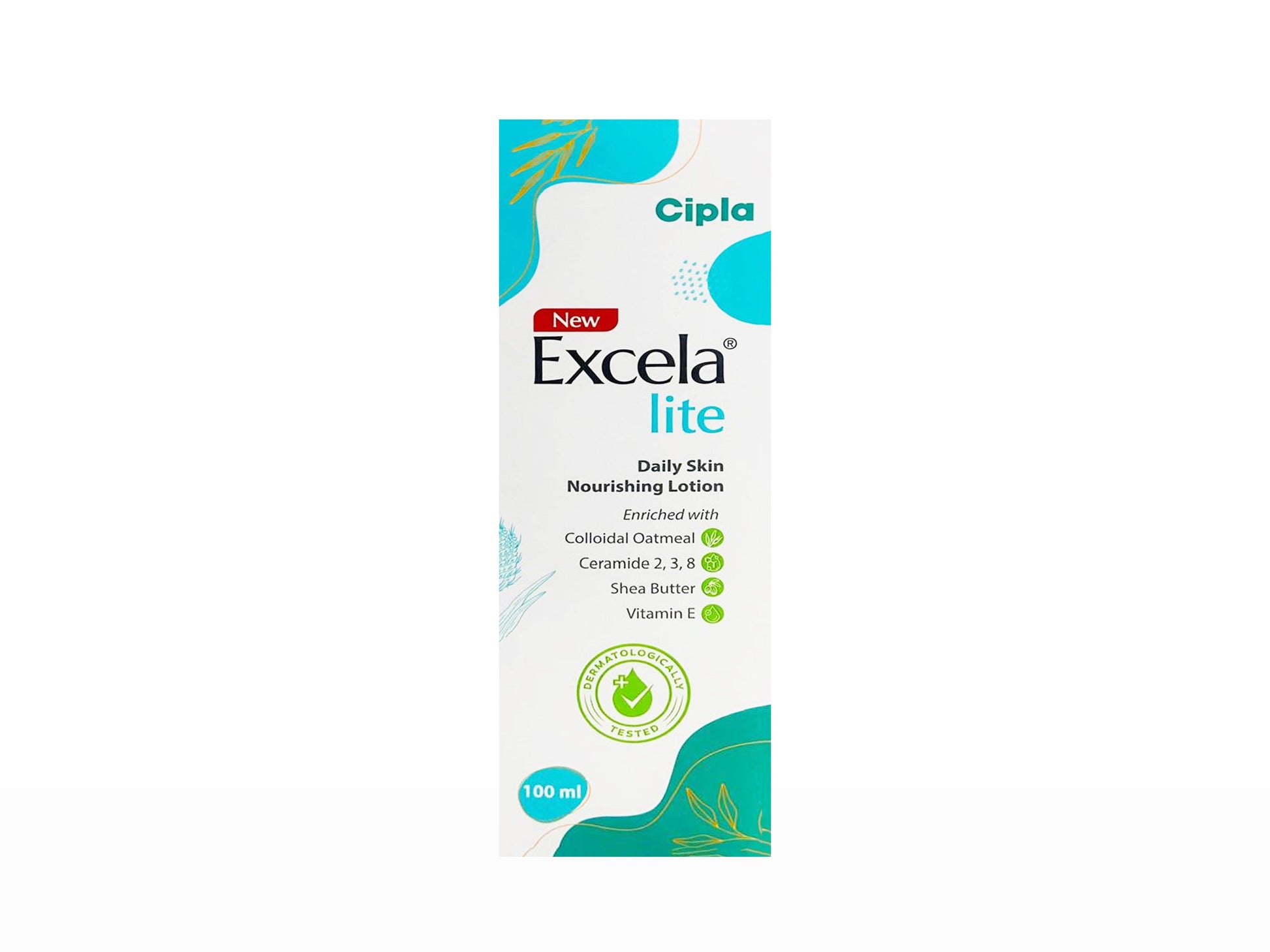 Cipla Excela Lite daily skin nourishing lotion packaging on a white background