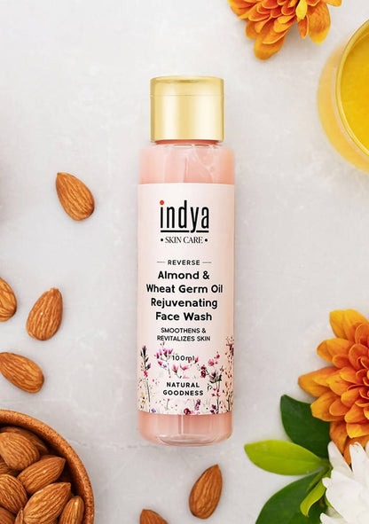 Indya Almond & Wheat Germ Oil Rejuvenating Face Wash