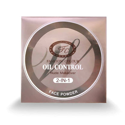 Fashion Colour Nude Makeover 2 in 1 Face Compact Powder-Shade 03 (Medium to Fair)