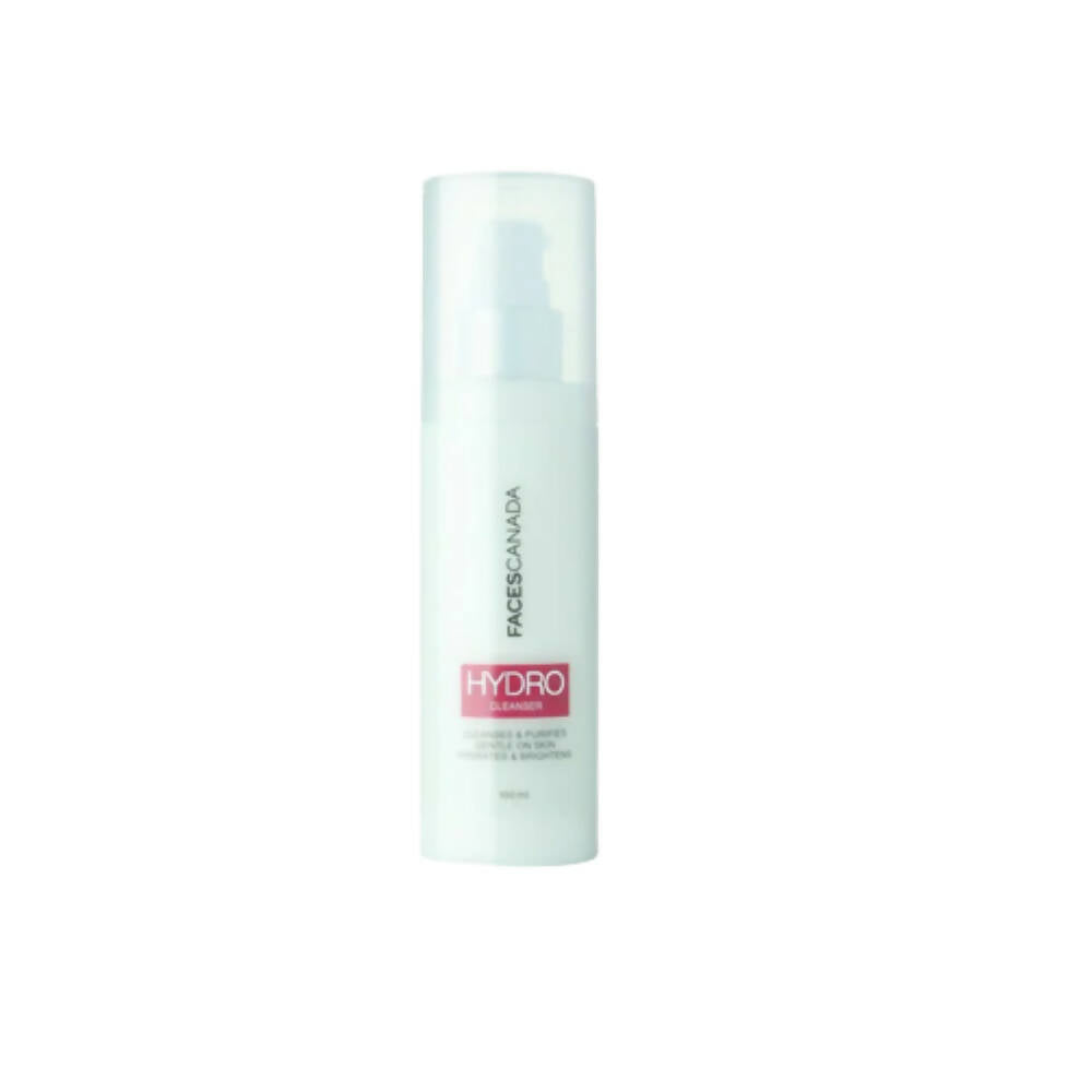 Skincare bottle labeled 'Hydro' on a white background