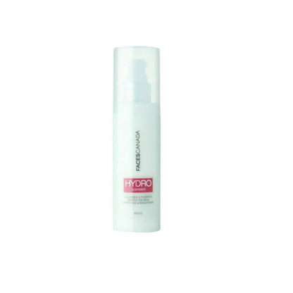 Skincare bottle labeled 'Hydro' on a white background