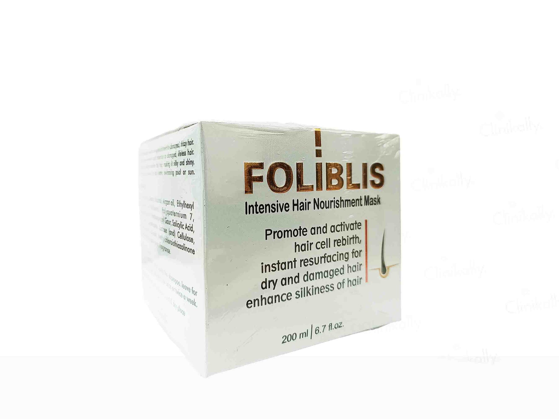 Foliblis intensive hair nourishment mask packaging on a white background
