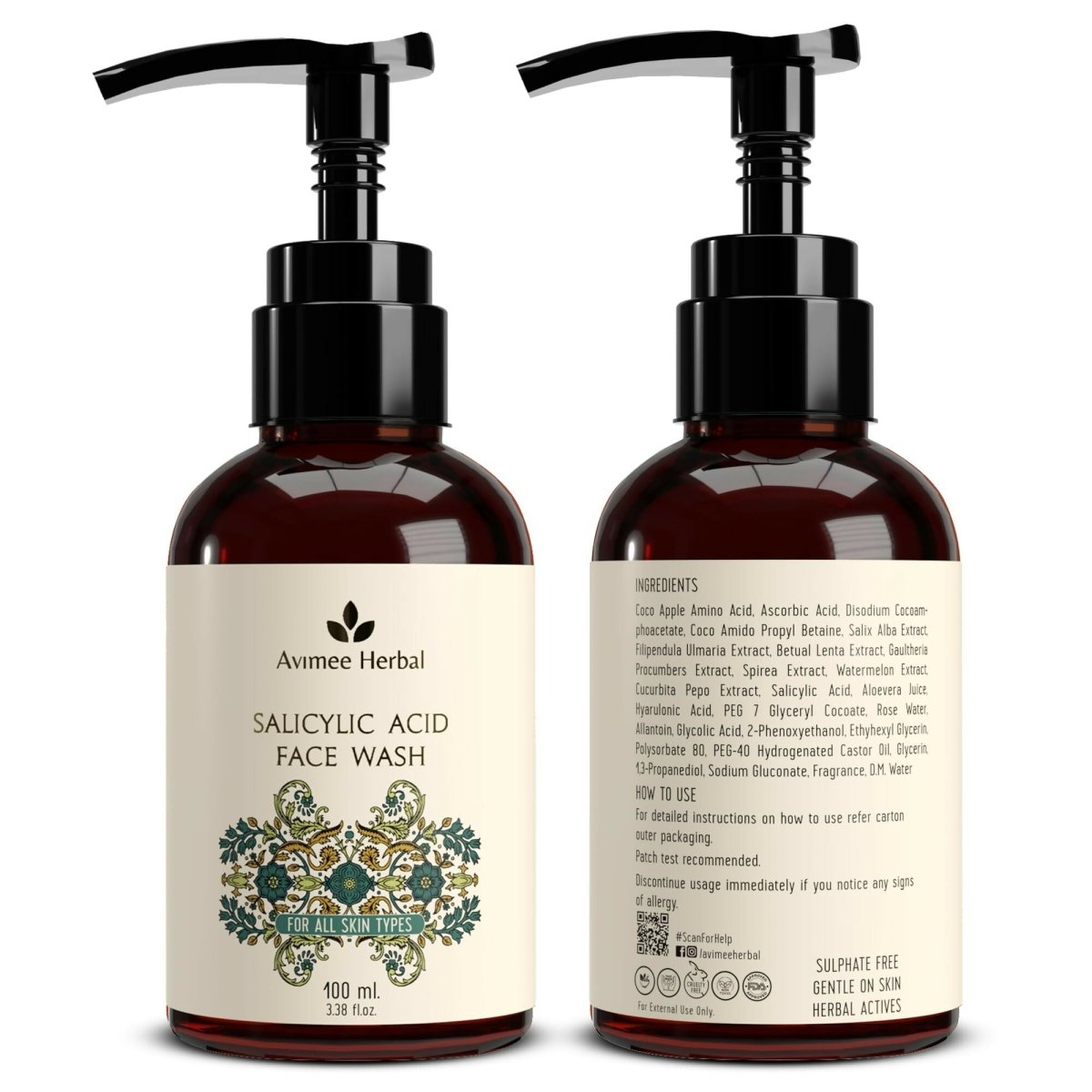 Avimee Herbal Salicylic Acid Face Wash