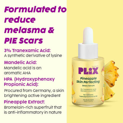 PLIX The Plant Pineapple De-Pigmentation Regime with Juicy Facewash & Serum