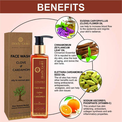 Body Gold Face Wash Clove & Cardamom