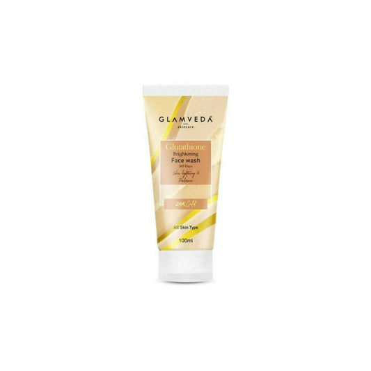 Glamveda skin care product on a white background
