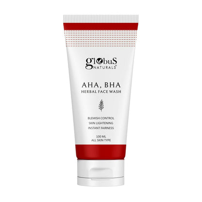 Globus Naturals AHA BHA Herbal Face Wash