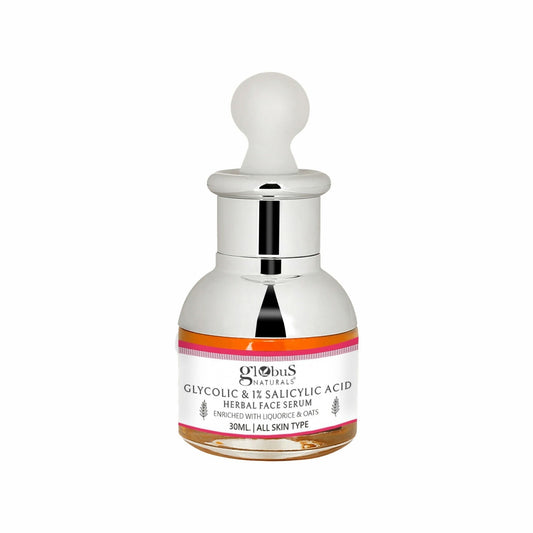 Globus Naturals Glycolic & 1% Salicylic Acid Anti Acne Face Serum