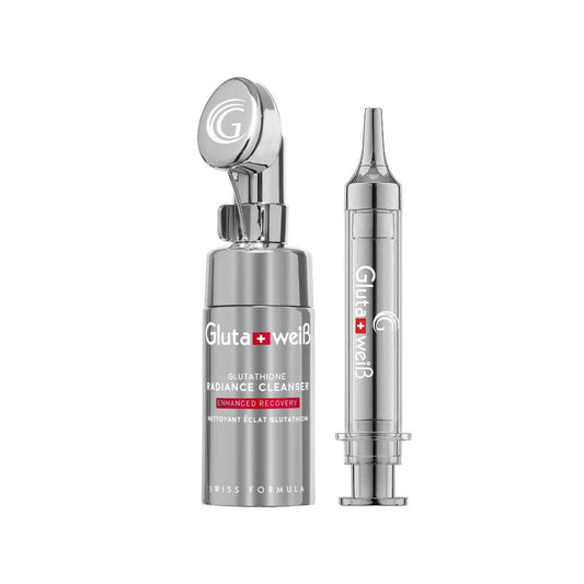Gluta+weib skincare device on a white background