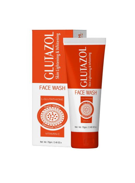 GLUTAZOL Face Wash packaging on a white background