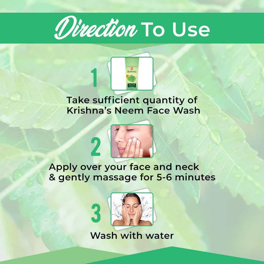 Krishna's Herbal & Ayurveda Neem Face Wash