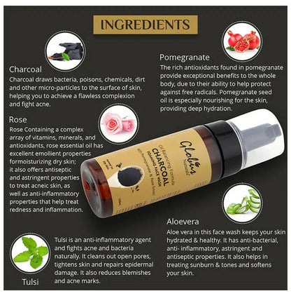 Globus Naturals Charcoal Foaming Face Wash