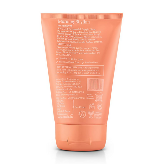 Oteria Premium Clear Skin Face Wash Infused With White Tea Extracts For Glowing And Brightening Skin