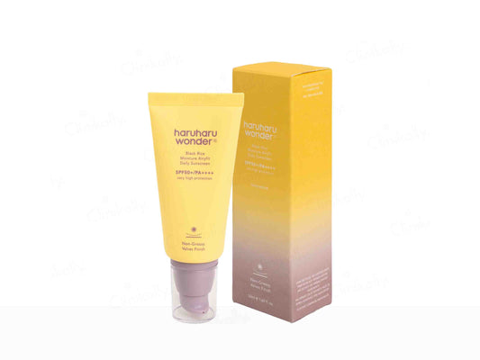 Haruharu Wonder sunscreen tube and packaging on a white background