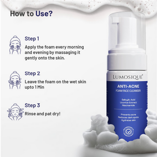 Lumosique Anti Acne Foam Face Cleanser