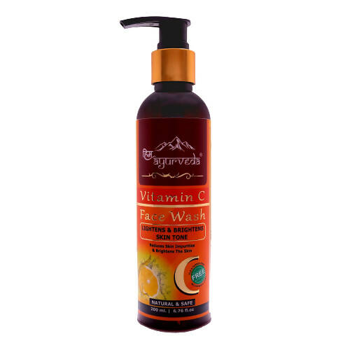 Bottle of Ayurvedic Vitamin C Face Wash on a white background
