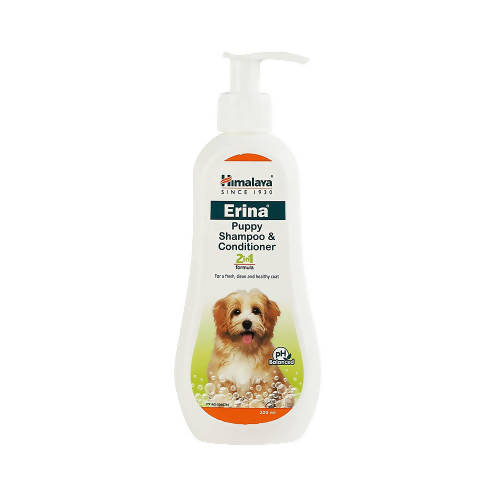 Himalaya Erina Puppy Shampoo & Conditioner bottle on a white background