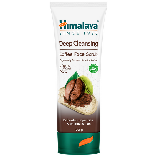 Himalaya Deep Cleansing Coffee Face Scrub packaging on a white background