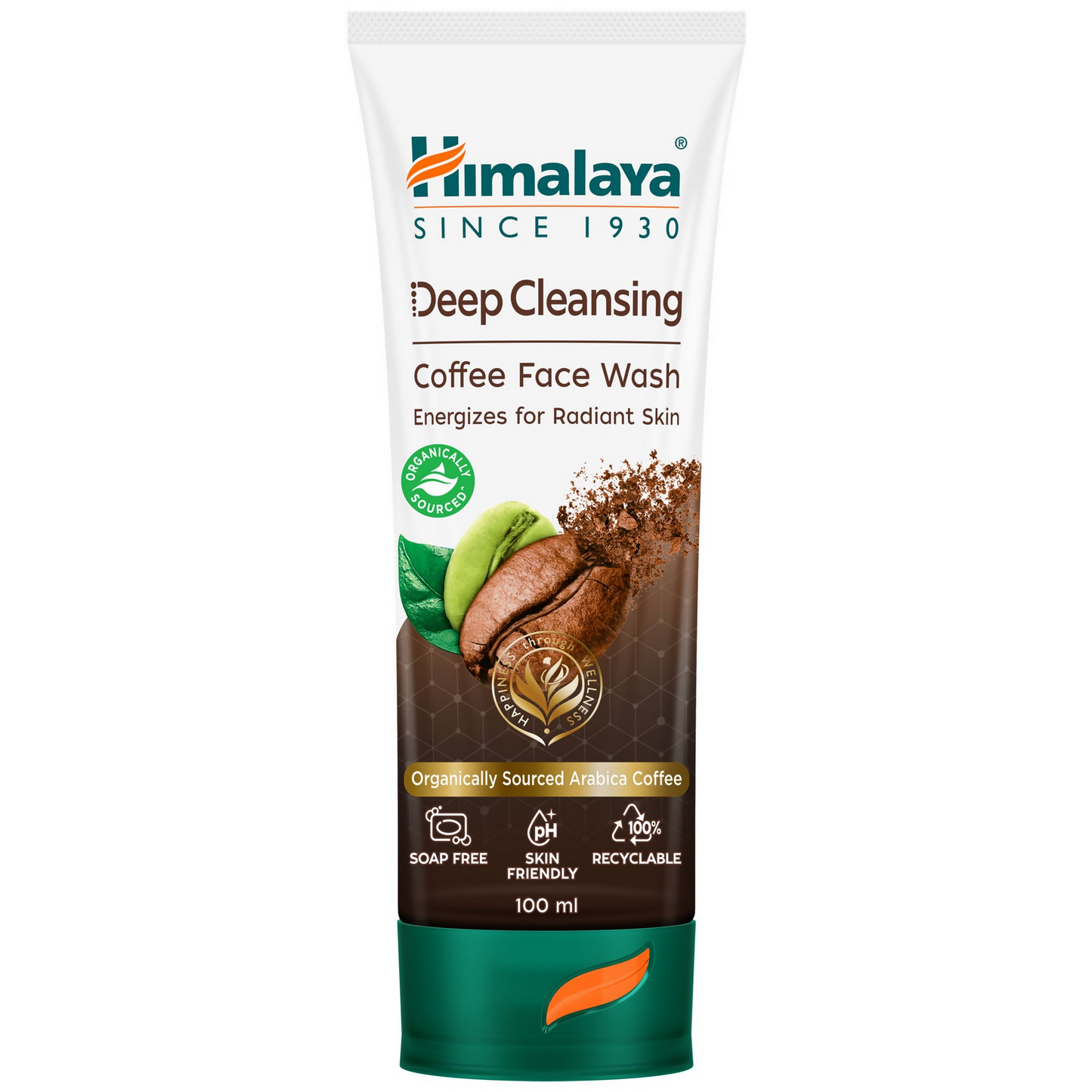 Himalaya Deep Cleansing Coffee Face Wash tube on a white background