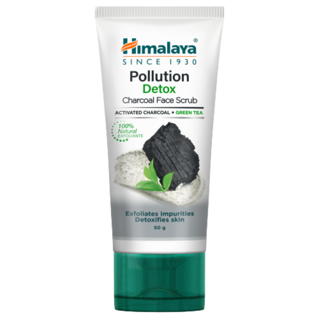 Himalaya Pollution Detox Charcoal Face Scrub tube on a white background