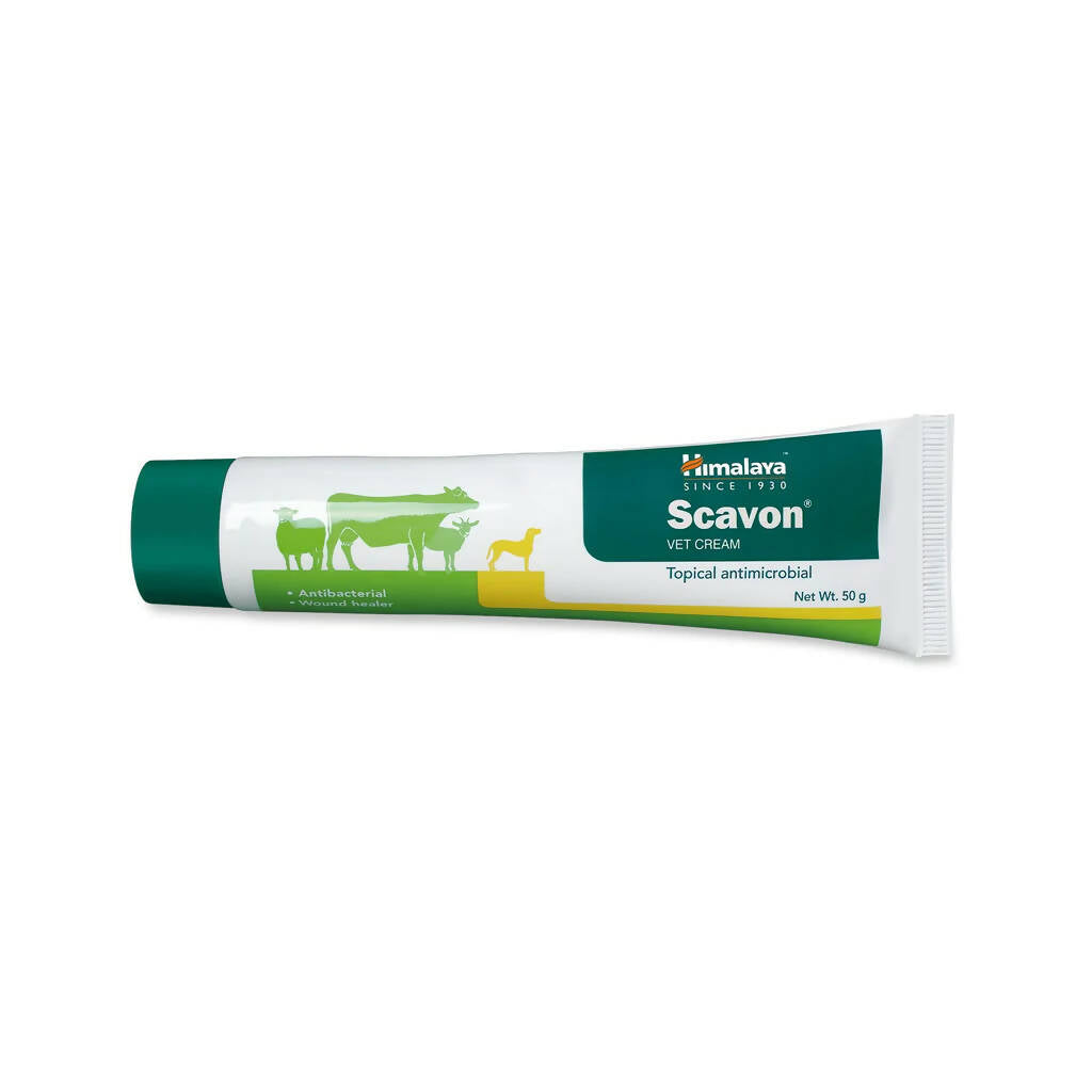 Himalaya Scavon Vet Cream tube on a white background