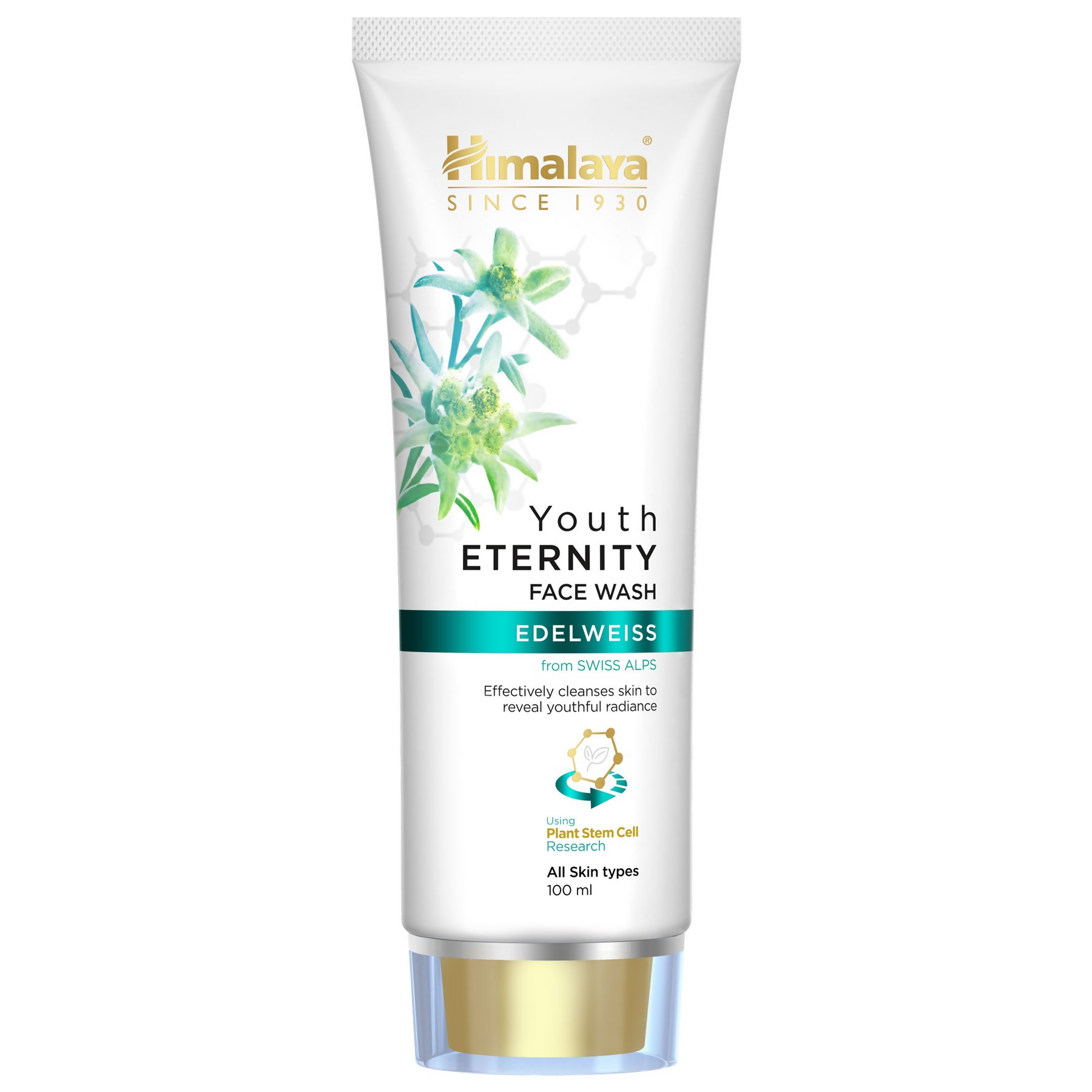 Himalaya Youth Eternity Face Wash tube on a white background