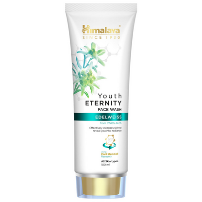 Himalaya Youth Eternity Face Wash tube on a white background