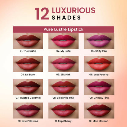 Swiss Beauty High Shine Finish Smooth Glide Pure Lustre Lipstick - 7 Twisted Caramel