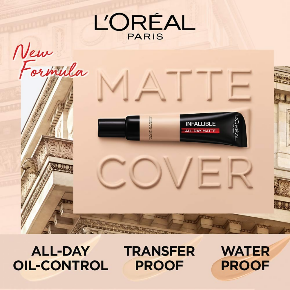 L'Oreal Paris Paris Infallible 24HR Matte Cover Foundation - Natural Rose 125