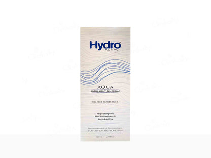 Hydro Aqua ultra light gel cream packaging on a white background