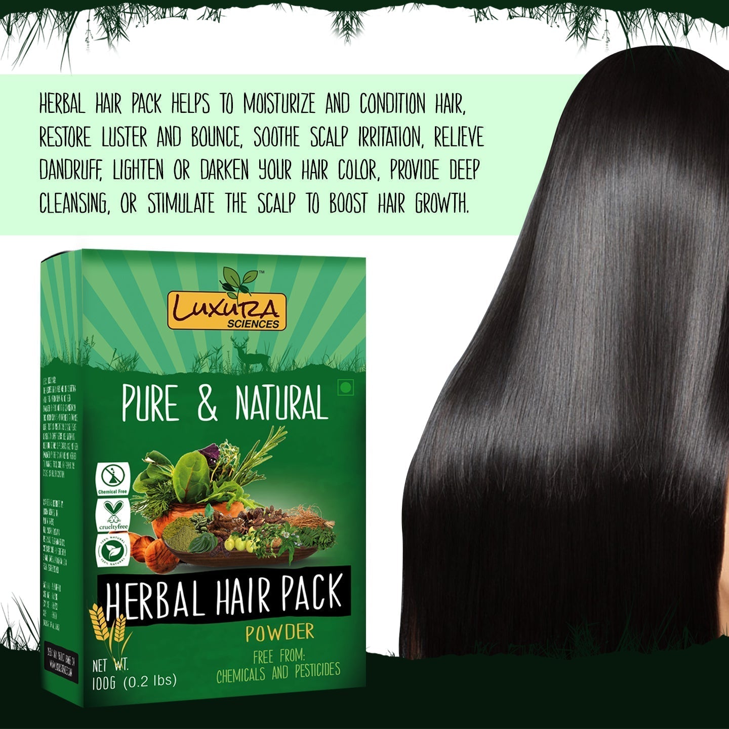 Luxura Sciences Natural Hair Pack For Dry Hair