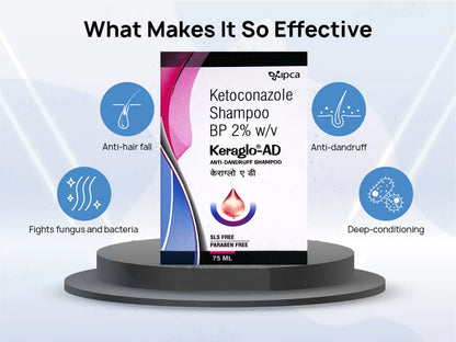 IPCA Keraglo-AD Anti-Dandruff Shampoo