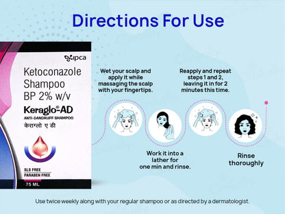 IPCA Keraglo-AD Anti-Dandruff Shampoo