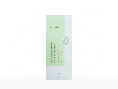 iUNIK Centella Calming Daily Sunscreen packaging on a white background