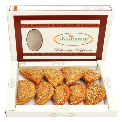 Ghasitaram Holi Sweets - Roasted Til/ Sesame Gujiya