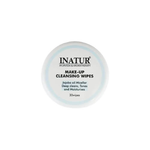 INATUR make-up cleansing wipes packaging on a white background