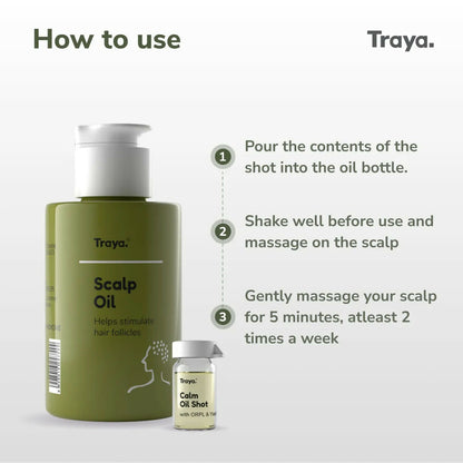 Traya Scalp Oil with Calm Oil Shot