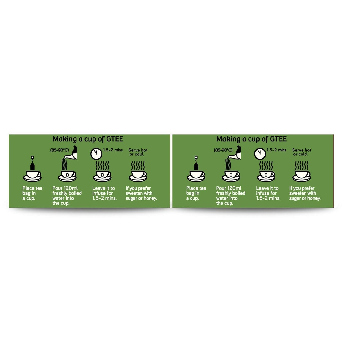 Gtee Green Tea Bags - Regular