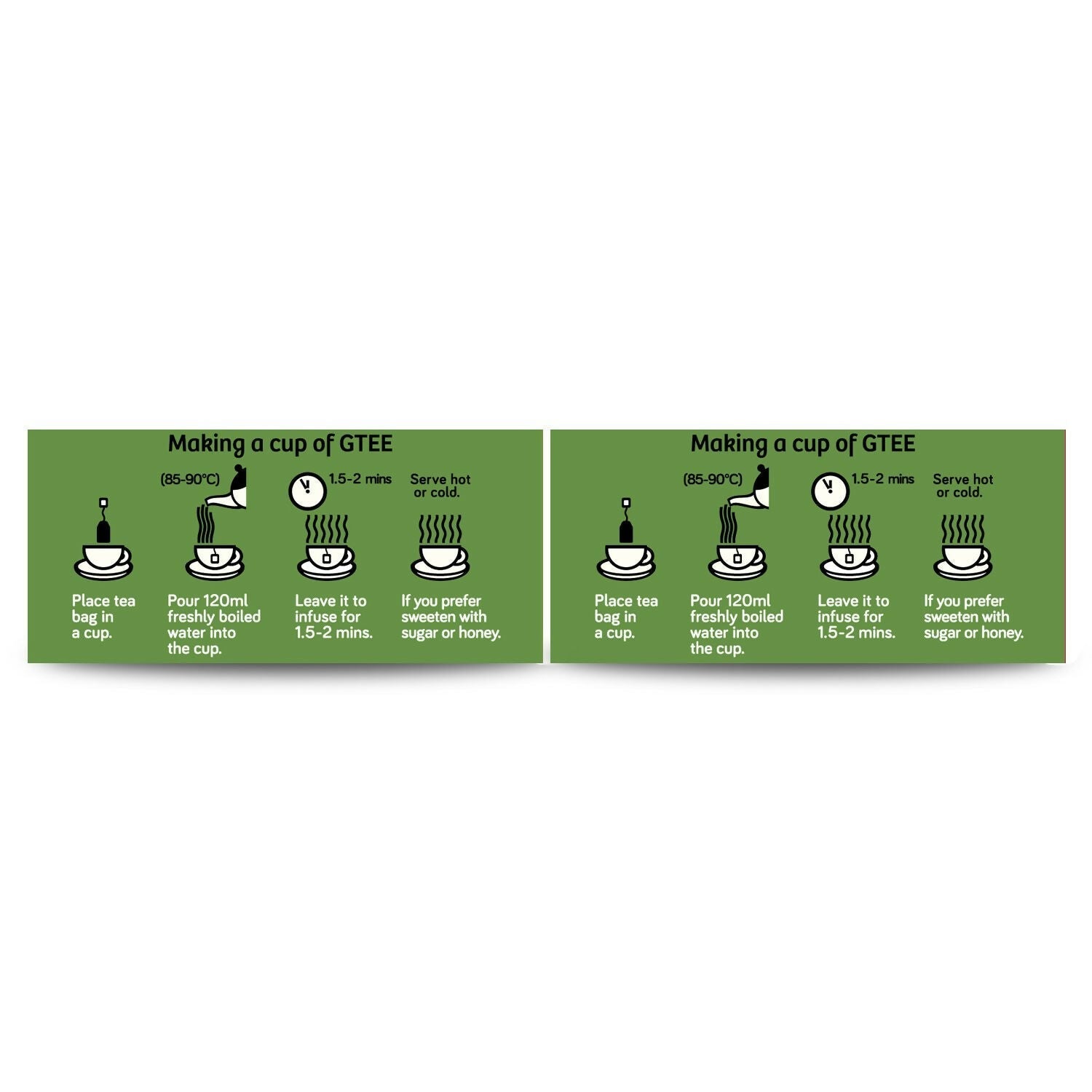 Gtee Green Tea Bags - Regular