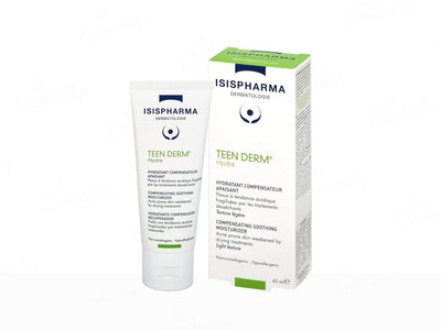 Isispharma Teen Derm product packaging on a white background