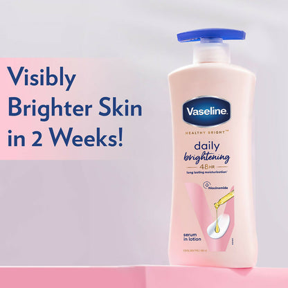 Vaseline Healthy Bright Daily Brightening Body Lotion & Sun Protect SPF 30 Body Lotion Combo