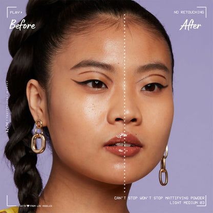NYX Professional Makeup Can't Stop Won't Stop Mattifying Powder - Light Medium