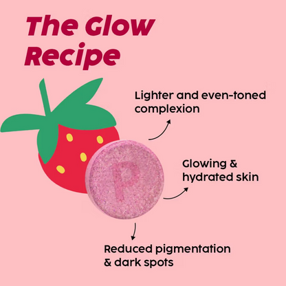 PLIX The Plant Fix Glutathione Skin Glow Effervescent Tablets And Pineapple Serum Combo