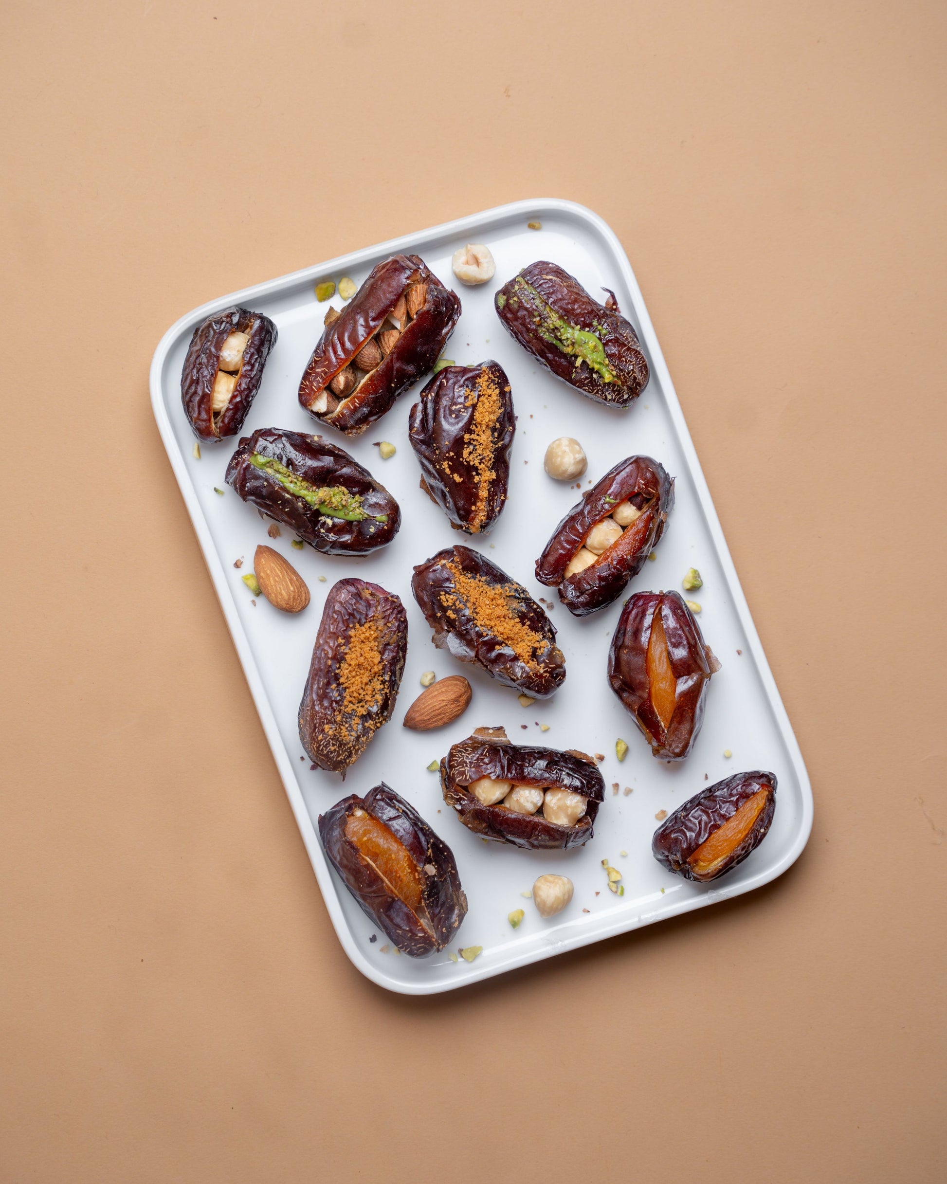 Gourmet Baklava Assorted Stuffed Dates Treat Box 24Pieces