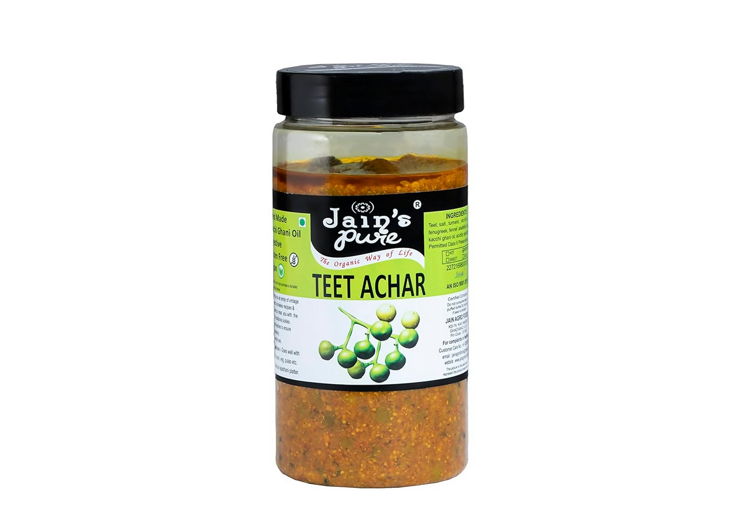 Jar of Jaipur's Teet Achar on a white background