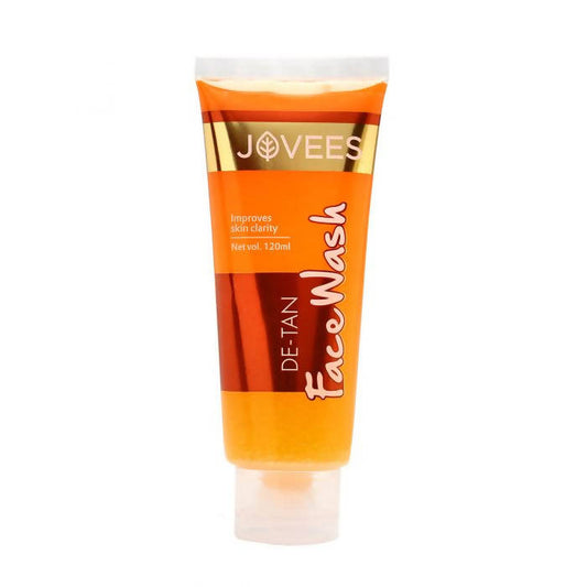 Tube of Jovees De-Tan Face Wash on a white background