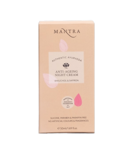 Mantra Herbal Anti-Ageing Night Cream Bakuchiol & Saffron
