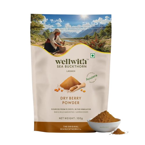 Wellwith Himalayan Sea Buckthorn Dry Berry Powder