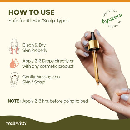 Wellwith Sea Buckthorn Berry Oil Face & Hair Serum
